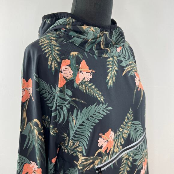 Spiritual Gangster Men's Ignite Anorak Jacket Hoodie Pullover Tropical Floral M - Picture 5 of 9